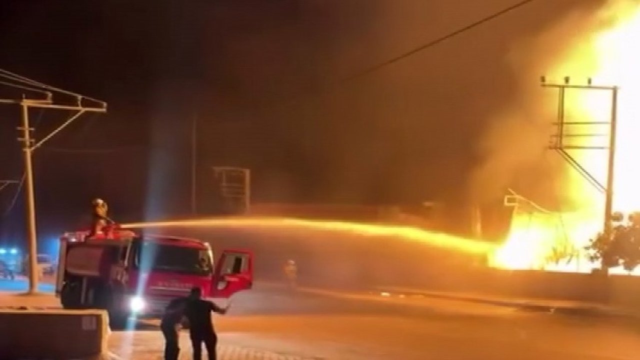 Palet fabrikasında yangın paniği