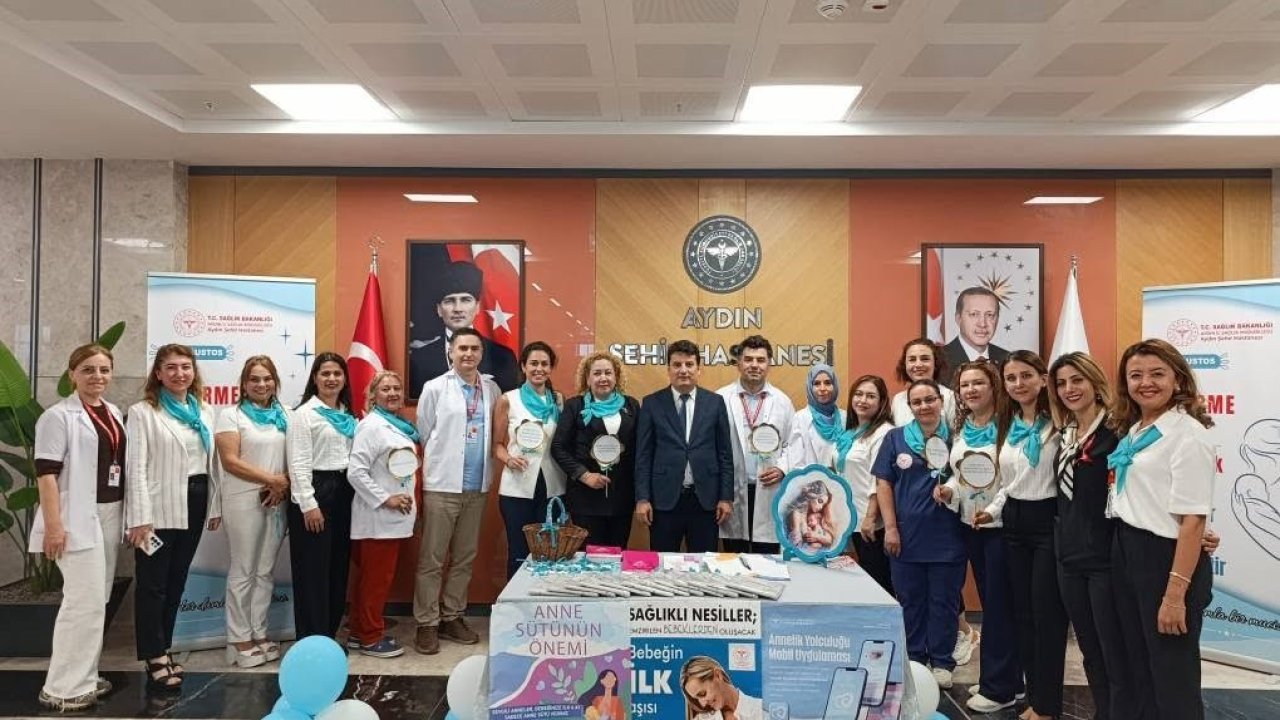 Aydın Şehir Hastanesi’nde anne sütünün önemine dikkat çekildi