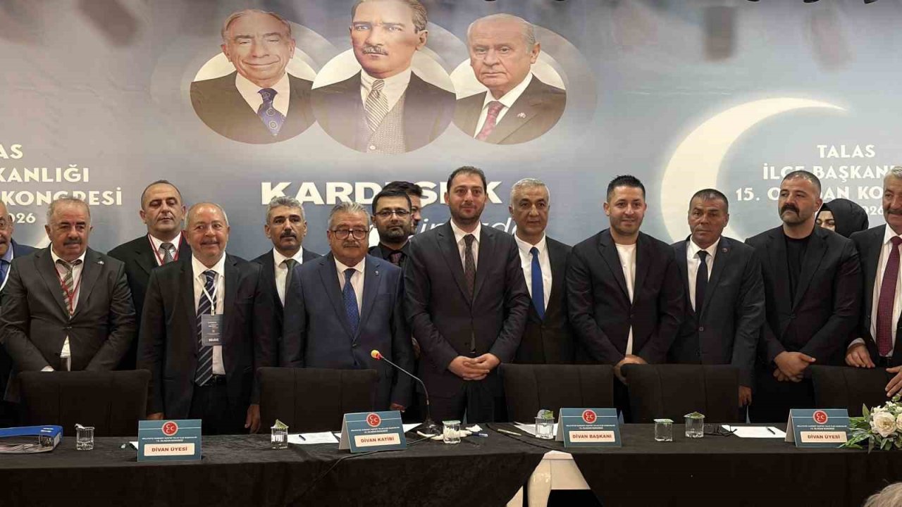 MHP Talas İlçe Başkanlığı’nda Kayhan Saraç güven tazeledi