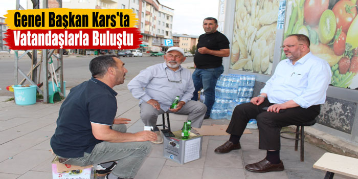 Atıf Özbey Selim’de Esnaf ve Vatandaşlarla Buluştu