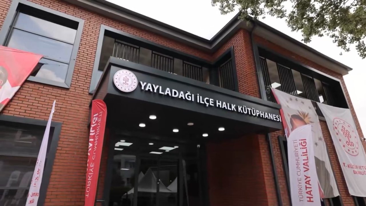 Yayladağı İlçe Halk Kütüphanesi hizmete açıldı