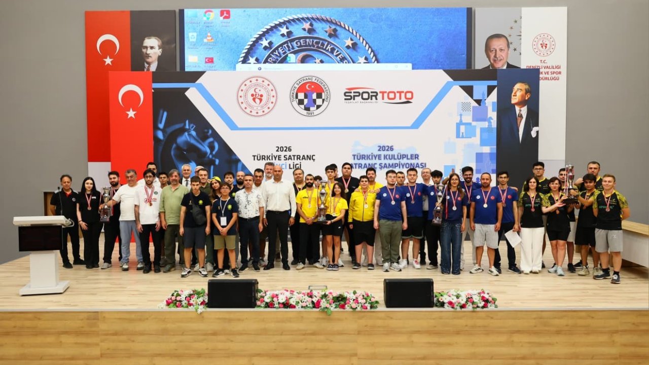 Denizli’de gerçekleştirilen Satranç İkinci Ligi finalinde şampiyonlar belli oldu