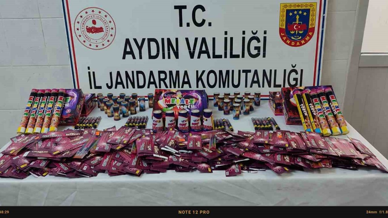 Didim’de işletmede 4 bin 630 adet yanıcı ve yakıcı madde ele geçirildi