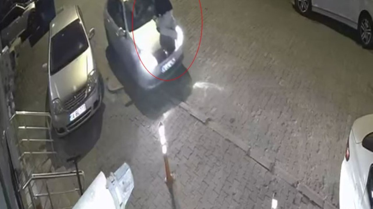 Bolu’da otomobilin kaputunda yolculuk kamerada