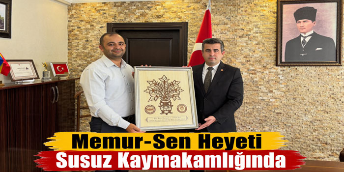Memur-Sen’den Kaymakam Öztürk’e Hayırlı Olsun Ziyareti