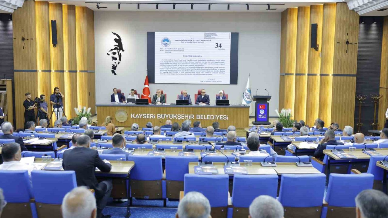 Kayseri Büyükşehir Meclisi 76 gündem maddesini karara bağladı