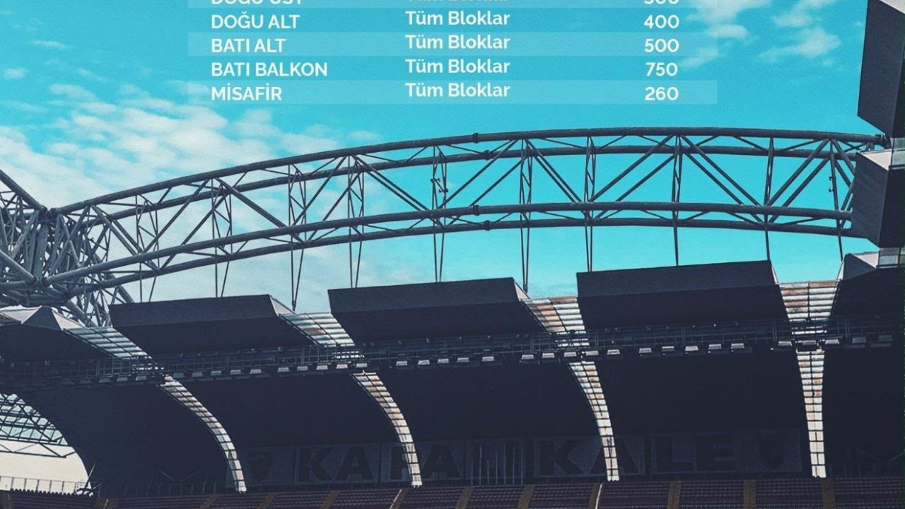 Kayserispor-Sivasspor maç bileti satışta