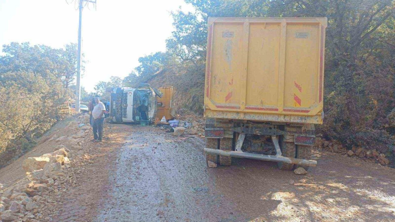 Bilecik’te 2 kamyon kafa kafaya çarpıştı, 2 yaralı