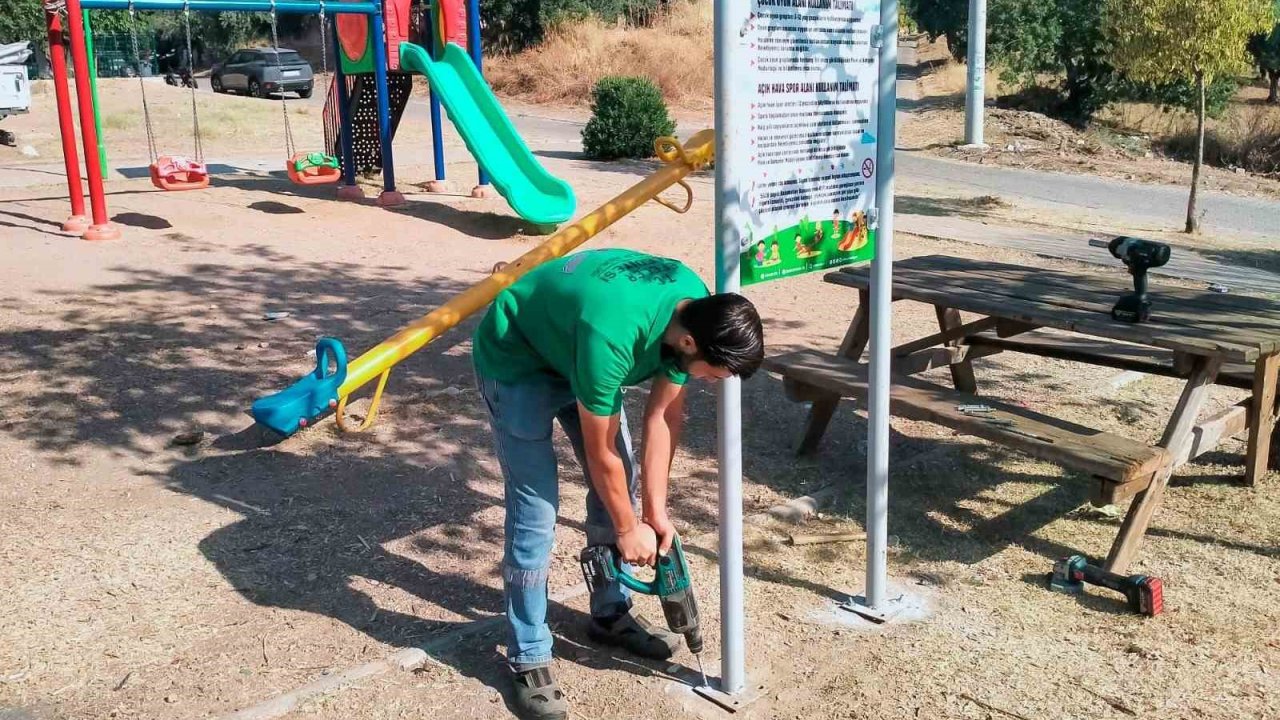Efeler Belediyesi’nden çocuk parklarında güvenlik mesaisi