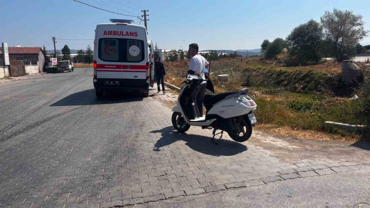 Motosiklet takla attı, sürücüsü yaralandı