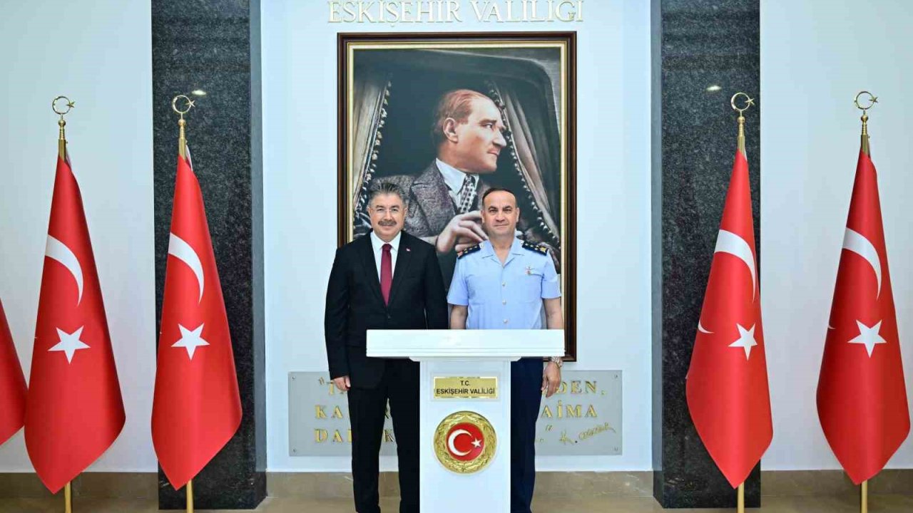 Hava Kuvvetleri Komutanlığına atanan Orgeneral Dalkıran’dan Vali Yılmaz’a veda ziyareti