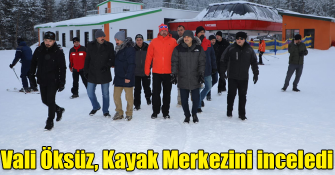 Kars Valisi Türker Öksüz, Kayak Merkezini inceledi