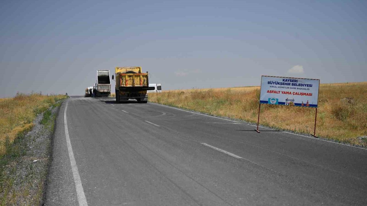 Kayseri büyükşehirden kırsal yollara 70 milyon TL’lik yatırım