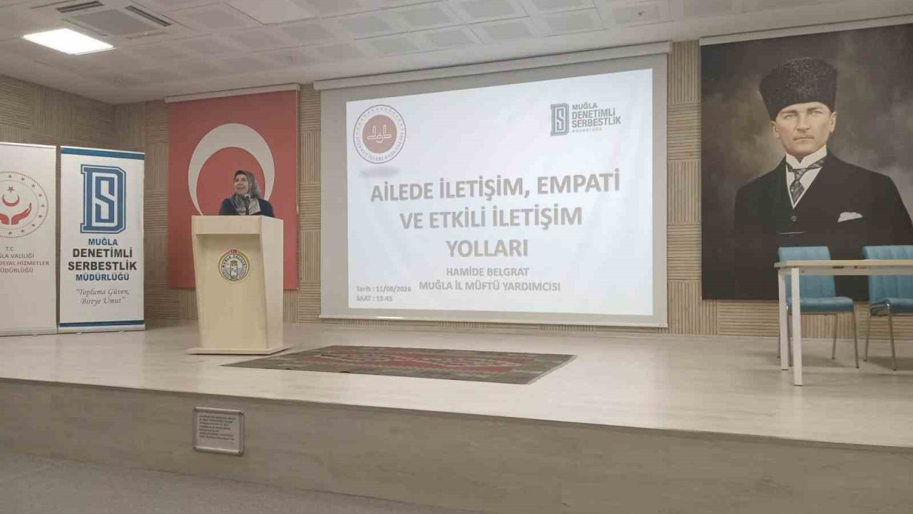 Muğla’da yükümlülere ’ailede iletişim ve empati’ konferansı
