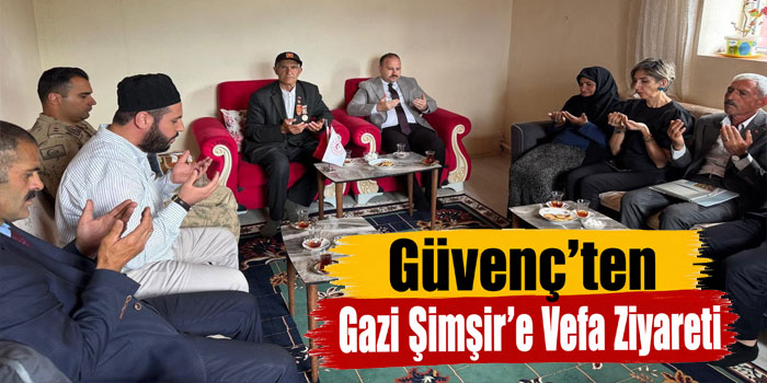 Arpaçay Kaymakamı Güvenç’ten Kıbrıs Gazisine Ziyaret