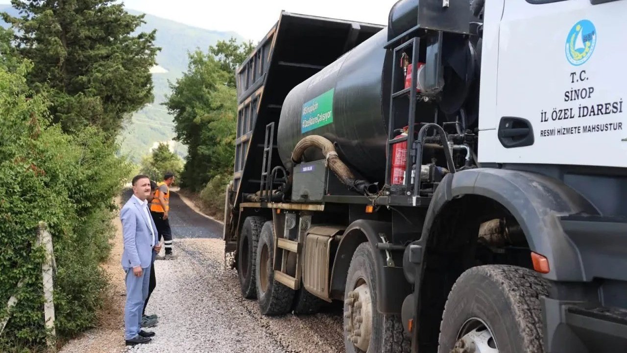 Sinop’ta sathi kaplama çalışmaları