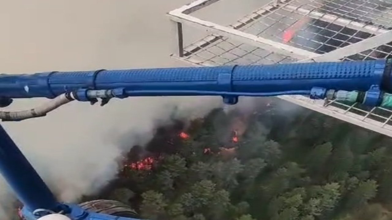 Kuyucak’taki yangına 17 hava aracıyla müdahale sürüyor