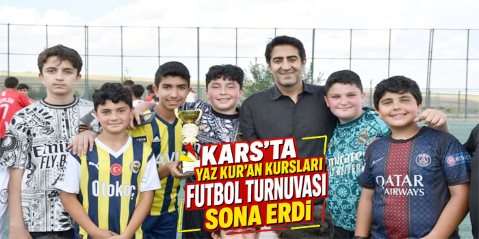 Futbol turnuvası, ödül töreniyle sona erdi.