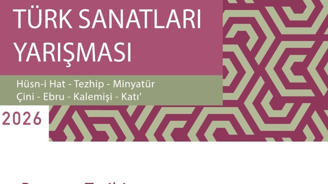 Devlet Türk Sanatları Yarışması’nın 23’üncüsü başlıypr