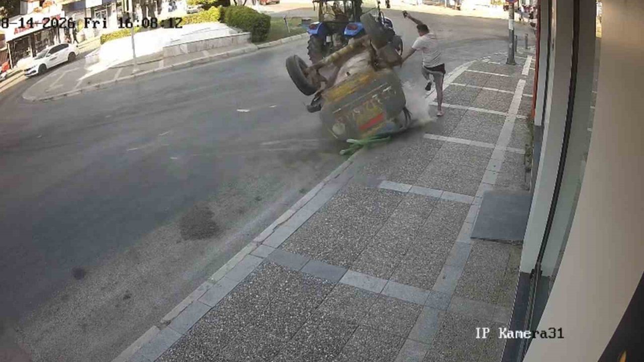 İzmir’de traktörden fırlayan tanker yayayı eziyordu