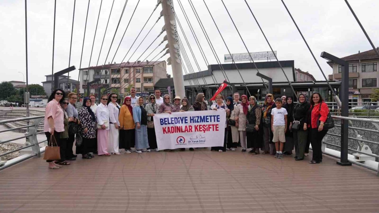 Düzce Belediyesi hizmette, kadınlar keşifte