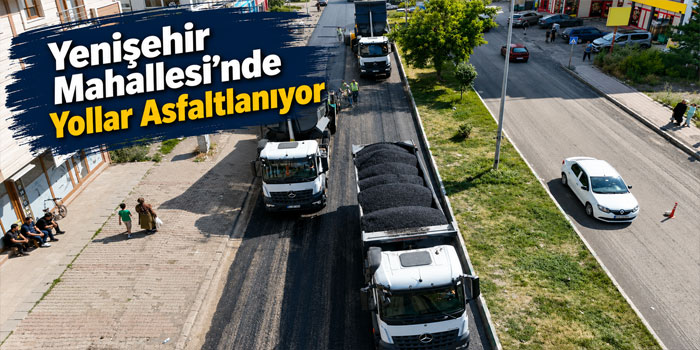 Kars Belediyesi Yenişehir Mahallesi’nde Asfalt Çalışmalarını Sürdürüyor