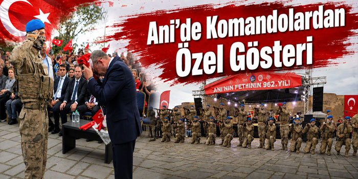 Kağızman Jandarma Komandoları Ani’de Gösteri Yaptı