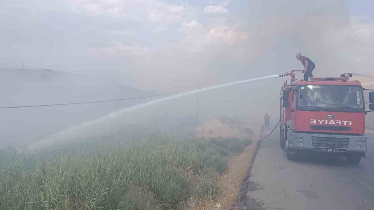 Siirt Üniversitesi Kezer yerleşkesi yakınlarında örtü yangını: 100 dönümden fazla alan zarar gördü
