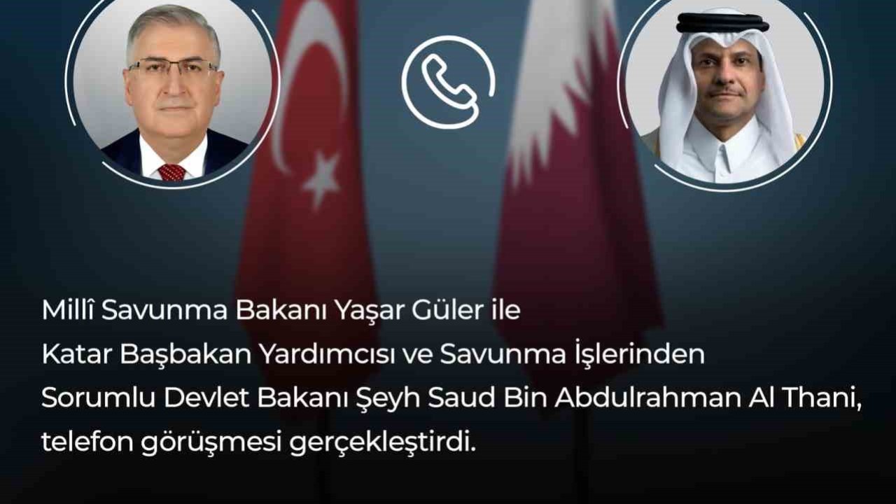 Bakan Güler, Katarlı mevkidaşı Al Thani ile görüştü