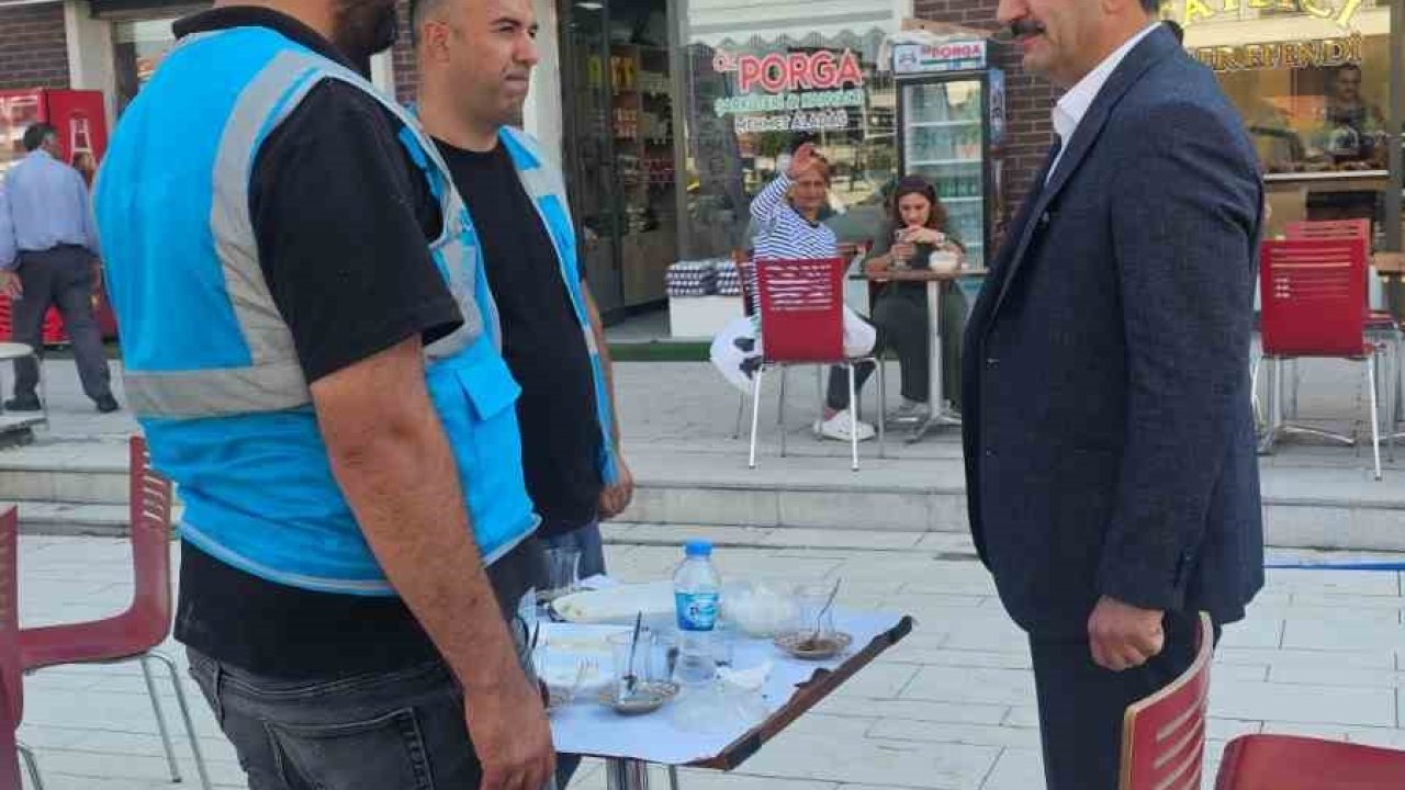 Başkan Taşkın’dan yeni çarşı esnafına ziyaret
