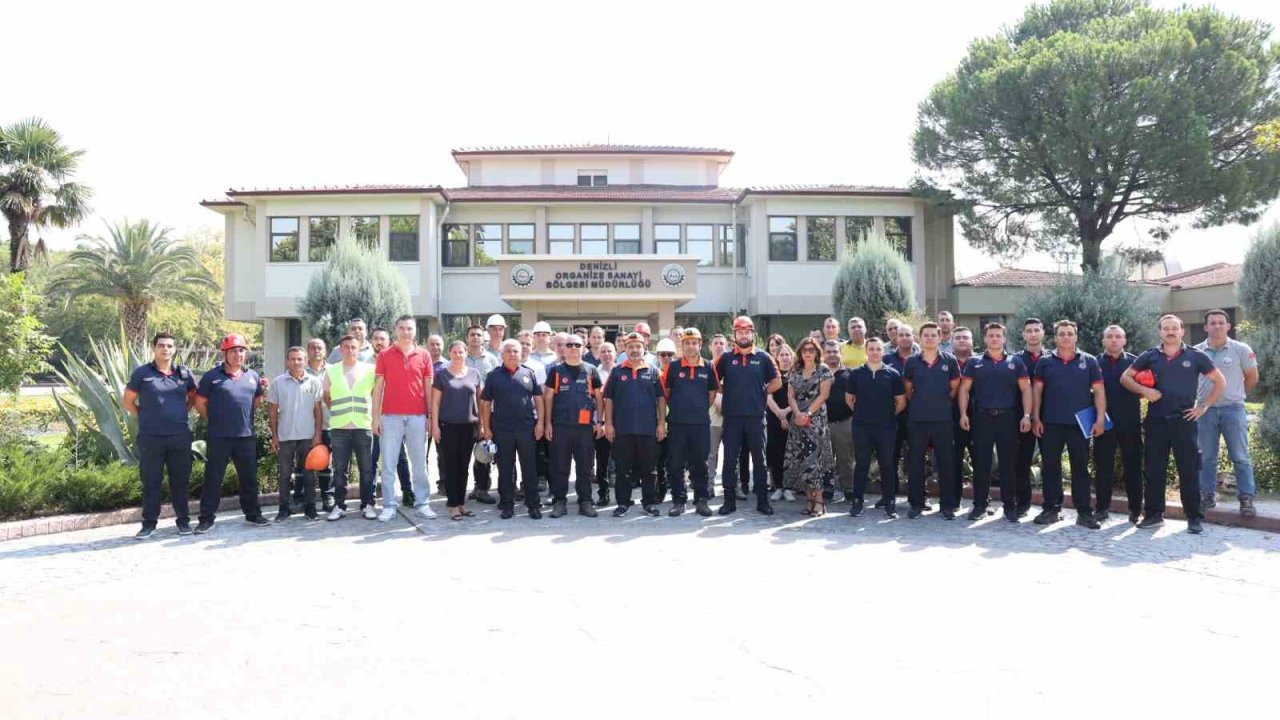 Denizli OSB’de deprem ve acil durum tatbikatı gerçekleştirildi
