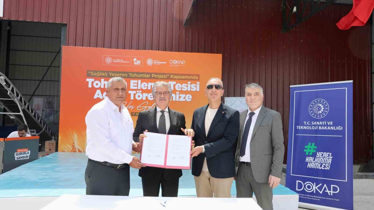 Vezirköprü Tohum Eleme Tesisi hizmete açıldı