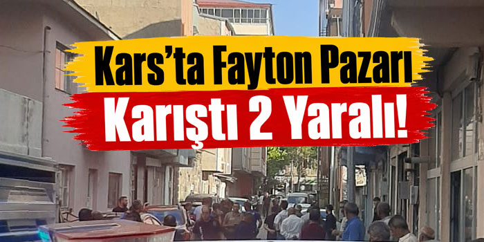 Kars’ta Fayton Pazarı’nda Kavga: 2 Yaralı