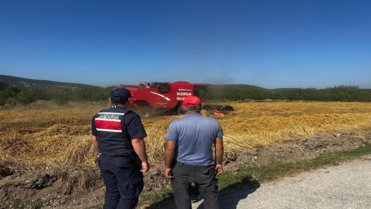 Biçerdöver operatörlerine yangın uyarısı