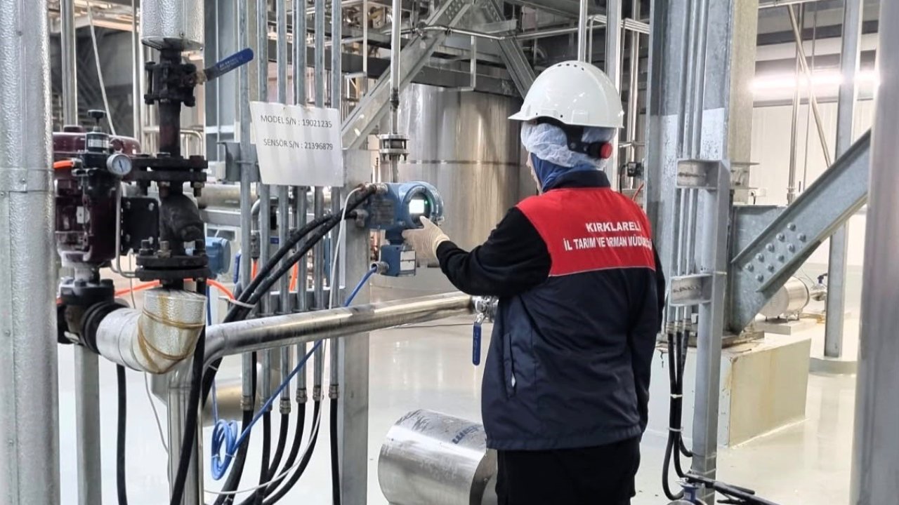 Lüleburgaz’da nişasta bazlı şeker üreten işletmeye denetim