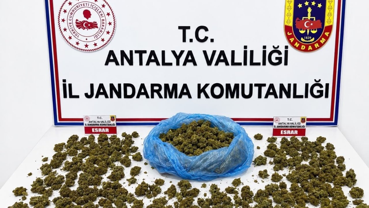 Alanya’da uyuşturucu operasyonunda 745 gram esrar ele geçirildi