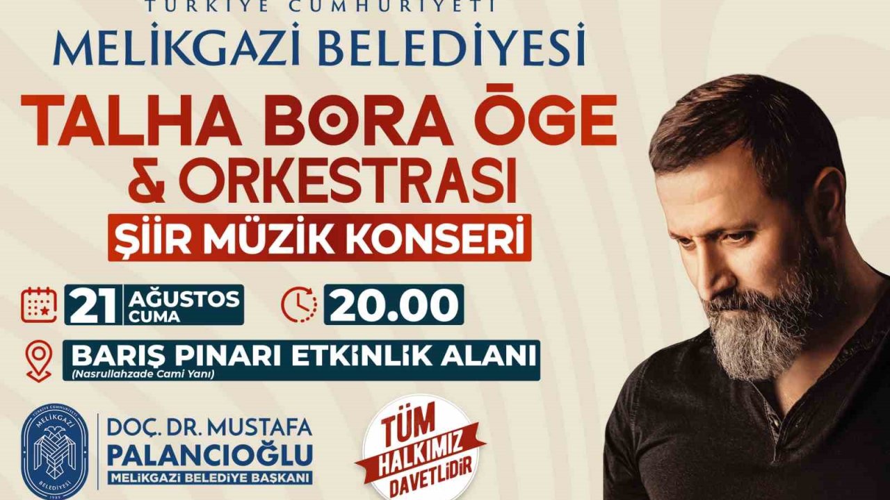 Melikgazi’de şiir ve türkü dolu geceye davet