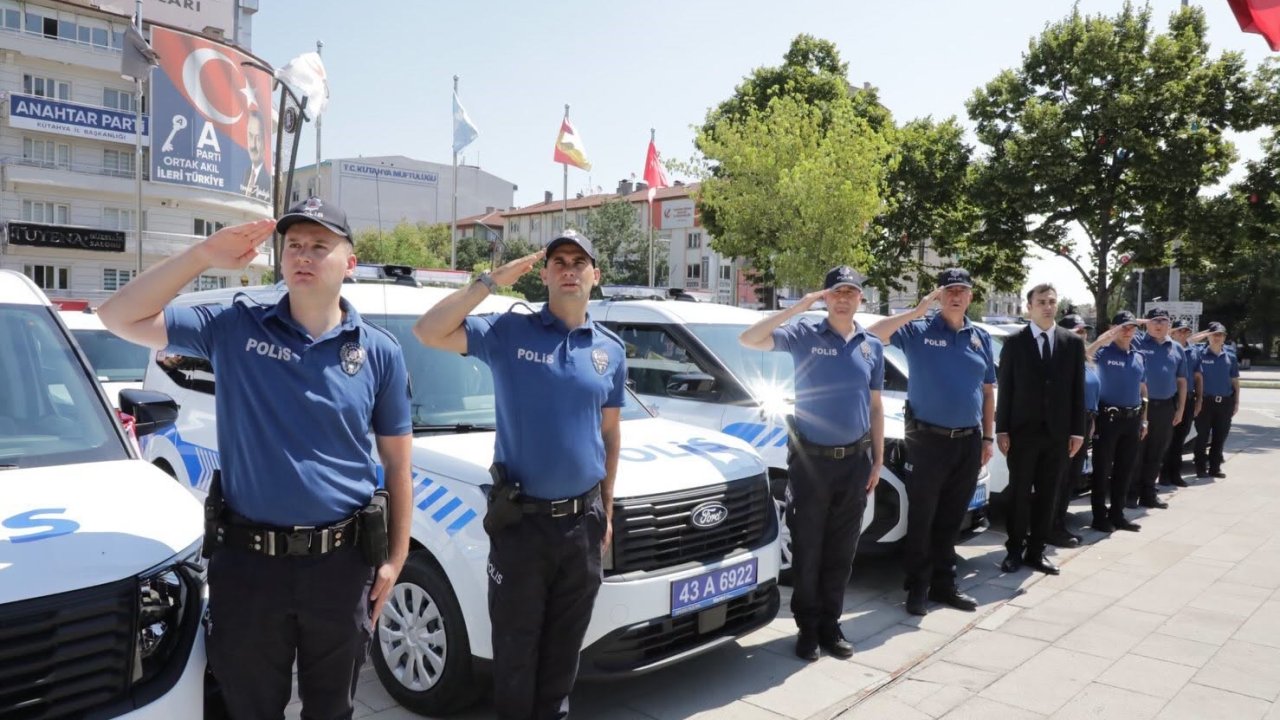 Kütahya Emniyet Teşkilatına 37 yeni hizmet aracı