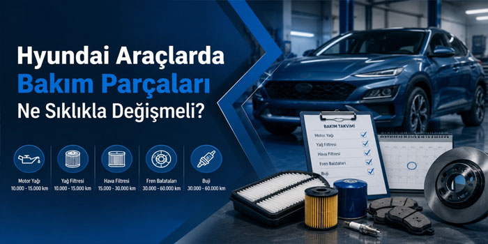 Hyundai Araçlarda Bakım Parçaları Ne Sıklıkla Değişmeli?