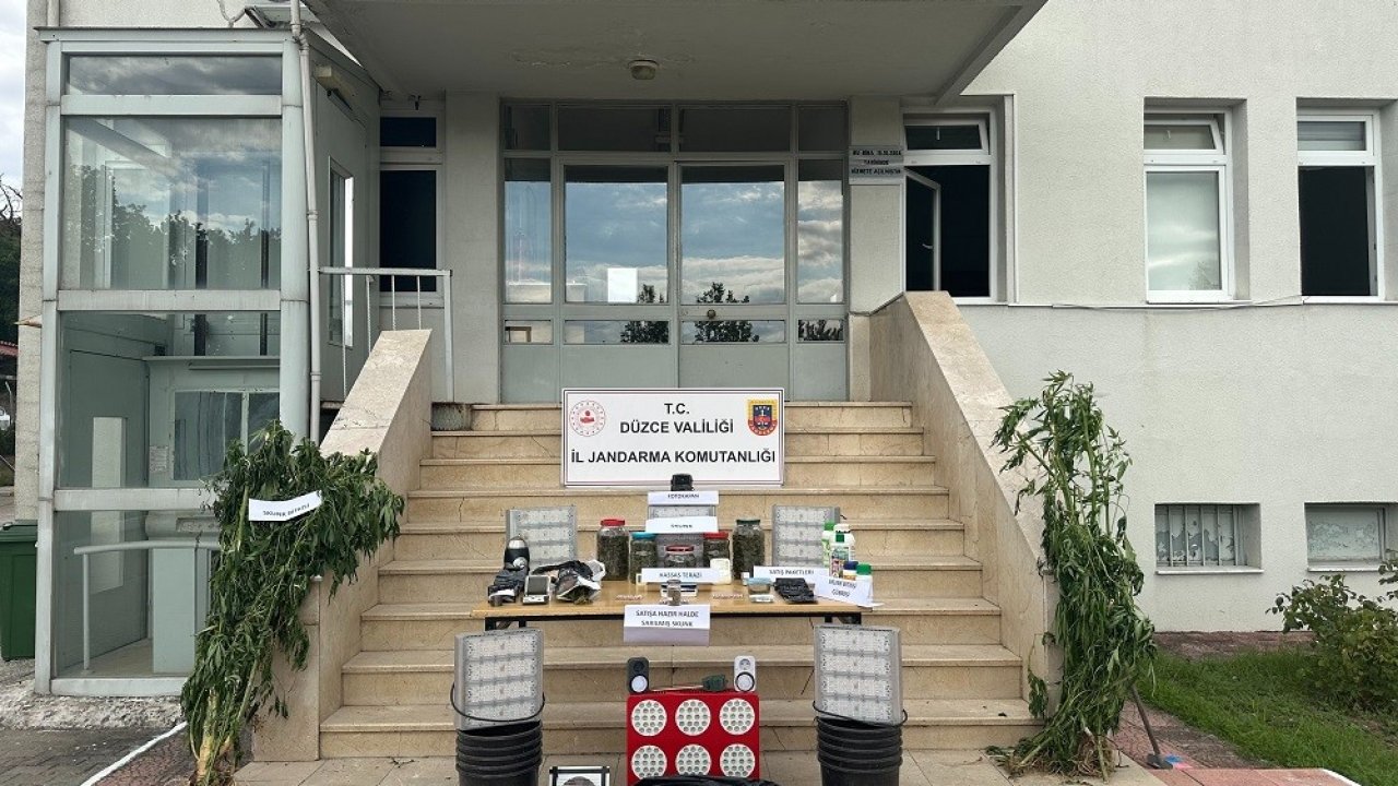 Düzce’de jandarmadan uyuşturucu operasyonu