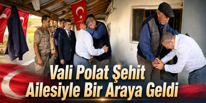 Kars Valisi Ziya Polat Şehit Ailesiyle Bir Araya Geldi
