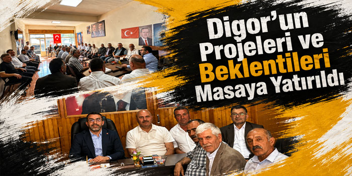 AK Parti Kars Milletvekili Adem Çalkın Digor’da Teşkilatla Bir Araya Geldi