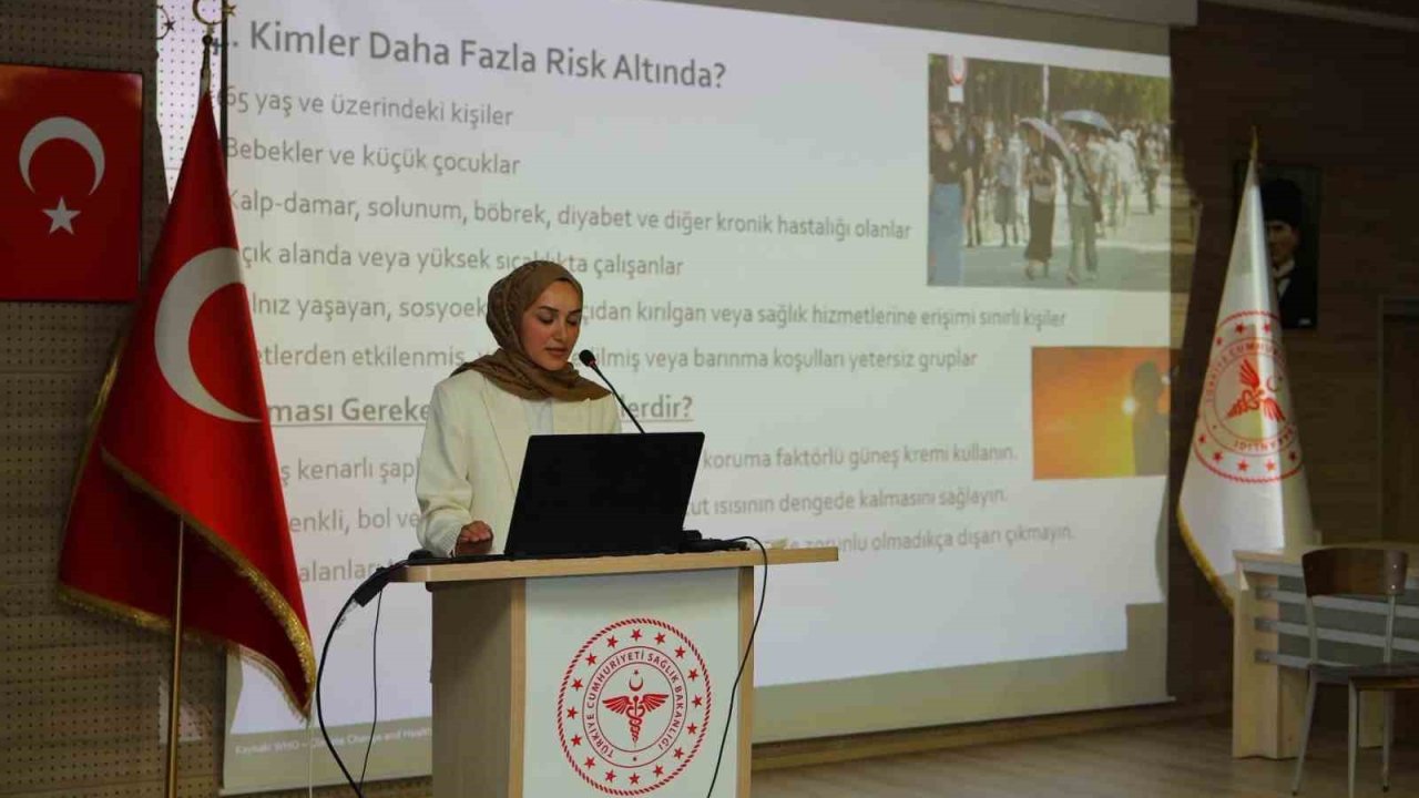 Bayburt’ta iklim krizinin sağlığa etkileri anlatıldı