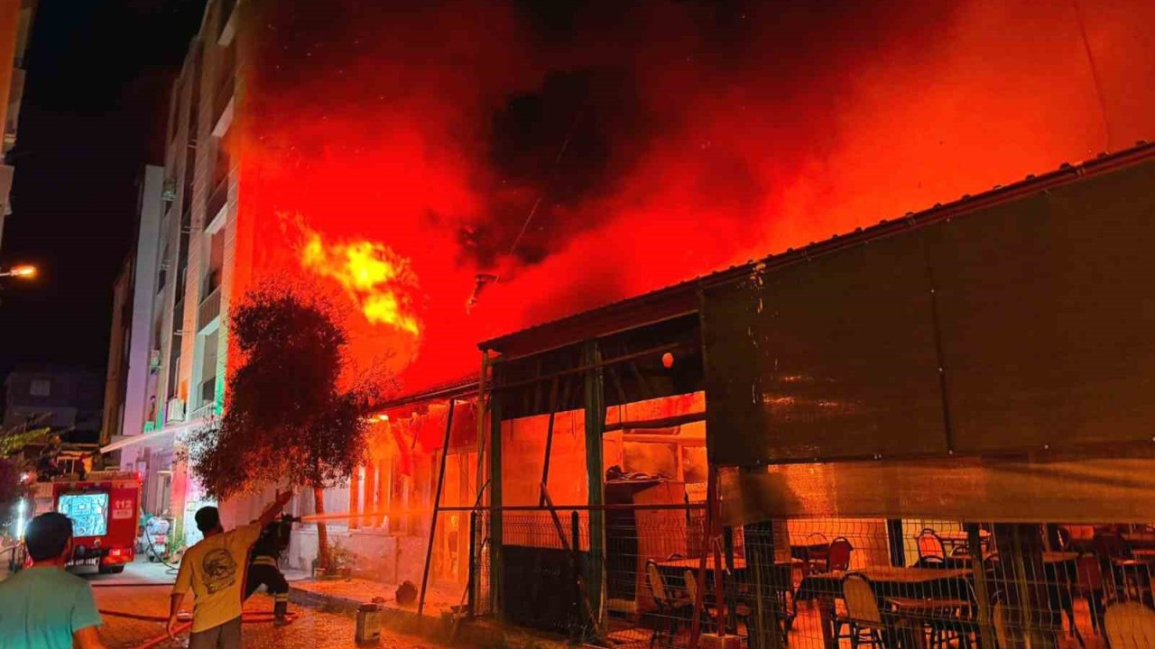 Dalaman’da işyeri yangını