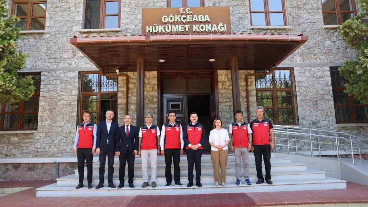 Çanakkale Tarım ve Orman Bakanlığı teşkilatından Kaymakam Acar’a ziyaret