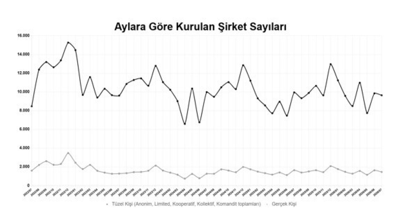 2026’nın ilk 7 ayında kurulan şirket sayısı yüzde 7,4 arttı