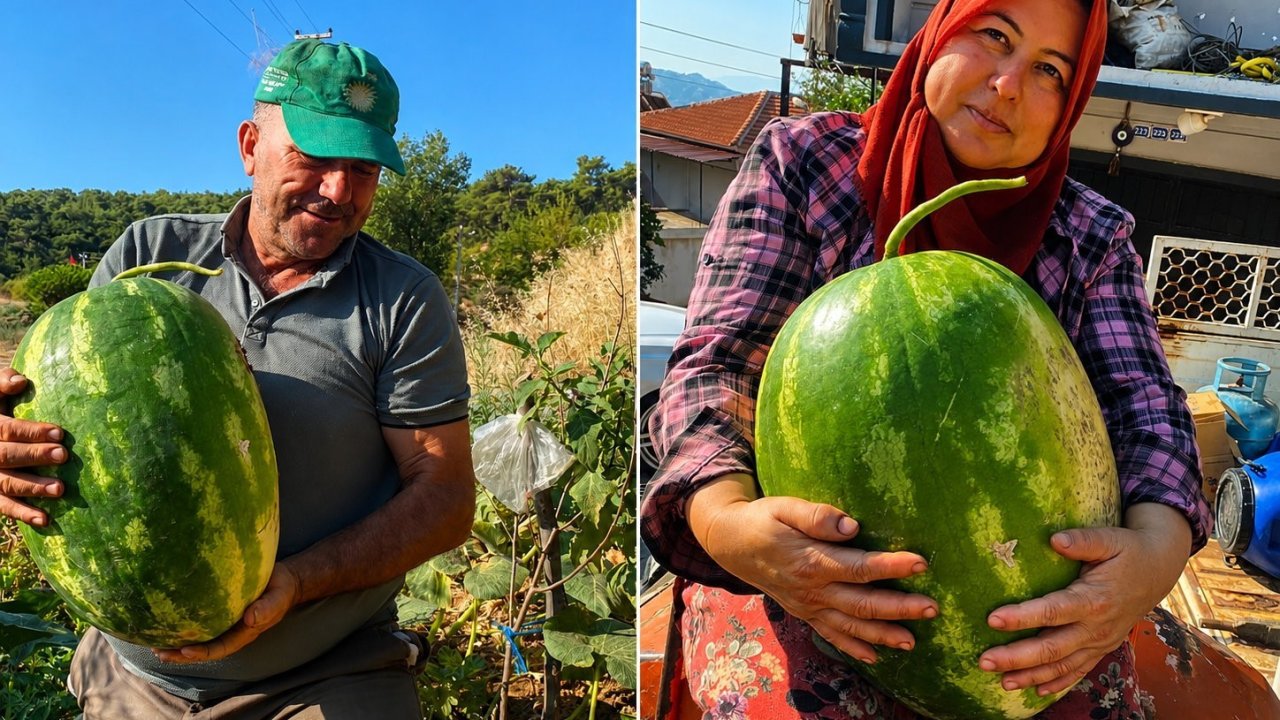 Aydın’da 550 rakımda karpuz ve balkabağı yetiştiriyorlar