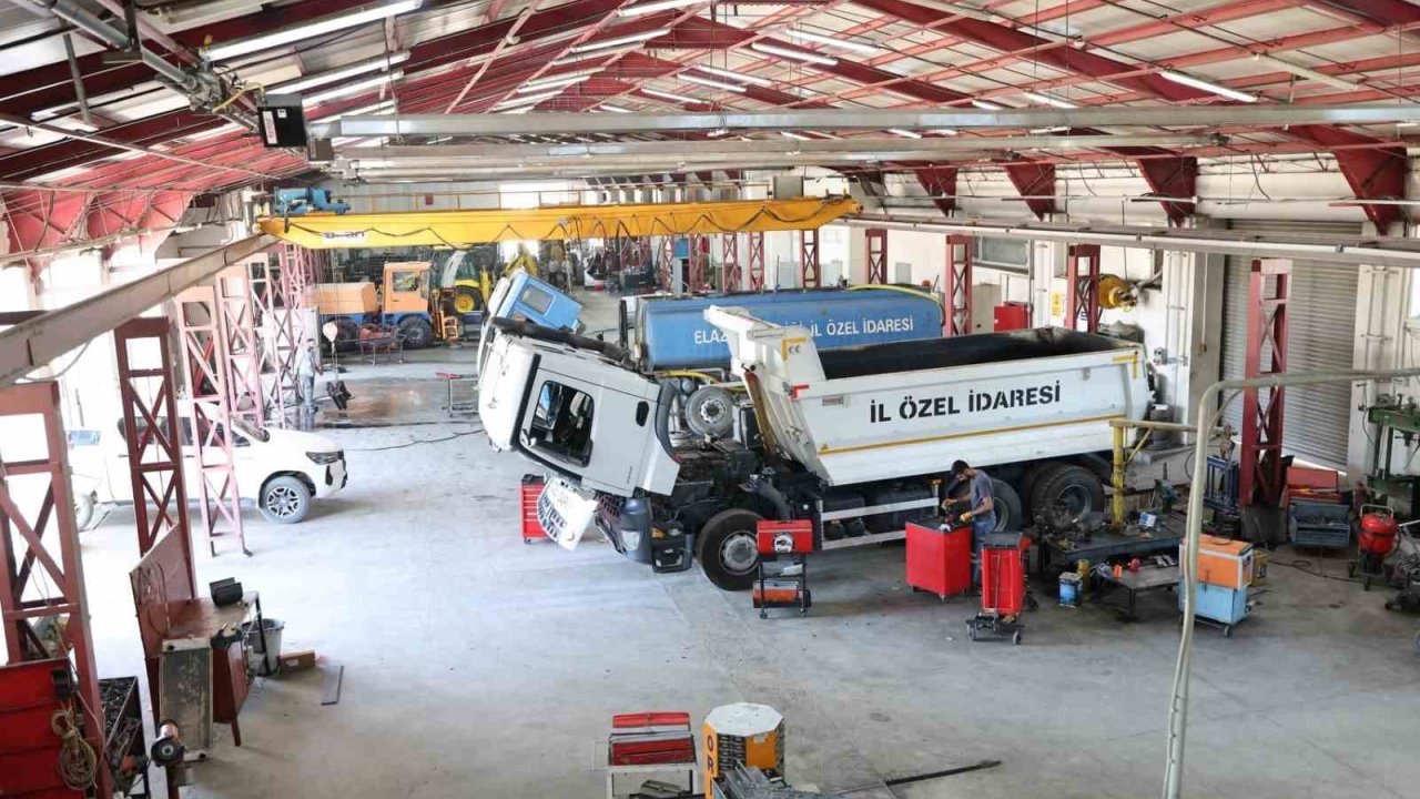 Elazığ’da makina ikmal atölyelerinde yoğun yaz mesaisi