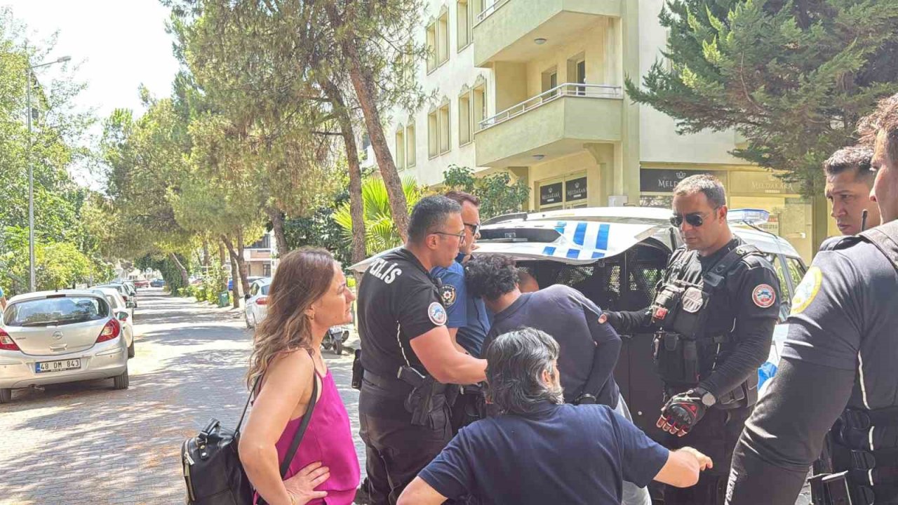 Menteşe’de polise mukavemet gösteren motokurye gözaltına alındı
