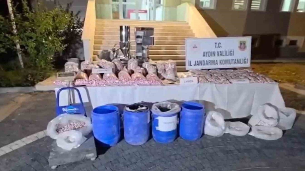 Aydın’da zehir tacirlerine darbe: 100 milyon TL’lik uyuşturucu ele geçirildi